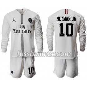Fußballtrikots Paris Saint-Germain NEYMAR JR 10 Jodan Weiß Kinder Ausweich Trikotsatz 2018-2019 Langarm